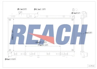 1.41.2778.116 REACH Радиатор, охлаждение двигателя