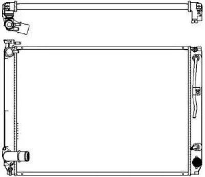 Радиатор, охлаждение двигателя SAKURA 3271-8501