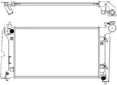 Радиатор, охлаждение двигателя SAKURA 3461-1023