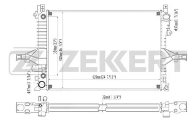 MK-1100 ZEKKERT Радиатор, охлаждение двигателя