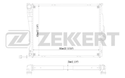 MK-1111 ZEKKERT Радиатор, охлаждение двигателя