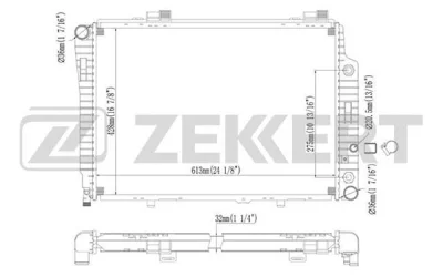 MK-1239 ZEKKERT Радиатор, охлаждение двигателя