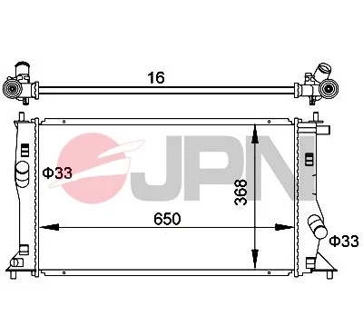 60C9027-JPN JPN Радиатор, охлаждение двигателя
