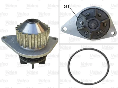 506704 VALEO Водяной насос, охлаждение двигателя