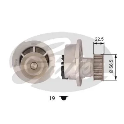Водяной насос, охлаждение двигателя GATES WP0006