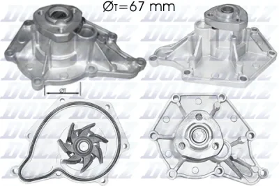 A213 DOLZ Водяной насос, охлаждение двигателя