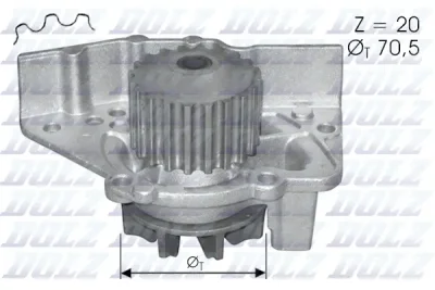 Водяной насос, охлаждение двигателя DOLZ C119