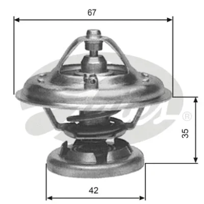 TH12680G1 GATES Термостат, охлаждающая жидкость