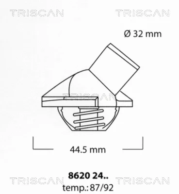 8620 2487 TRISCAN Термостат, охлаждающая жидкость