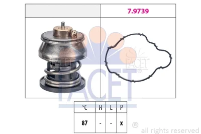 Термостат, охлаждающая жидкость FACET 7.7976