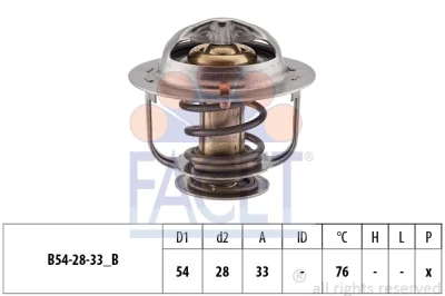 Термостат, охлаждающая жидкость FACET 7.8400S