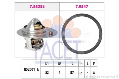 7.8825 FACET Термостат, охлаждающая жидкость