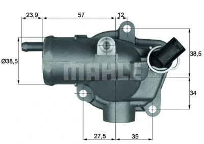 TH 11 87 KNECHT/MAHLE Термостат, охлаждающая жидкость