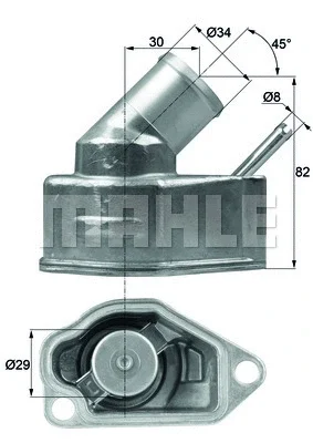 Термостат, охлаждающая жидкость KNECHT/MAHLE TI 10 92