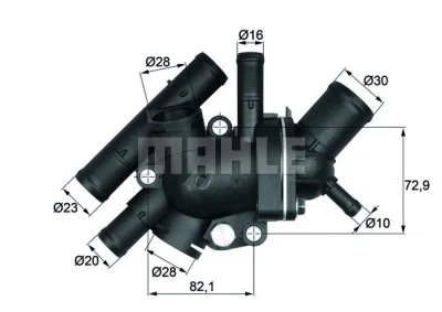 TI 134 88D KNECHT/MAHLE Термостат, охлаждающая жидкость