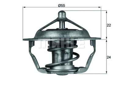 TX 101 83D KNECHT/MAHLE Термостат, охлаждающая жидкость