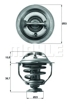 TX 117 95D KNECHT/MAHLE Термостат, охлаждающая жидкость