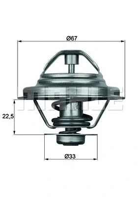 TX 24 87D KNECHT/MAHLE Термостат, охлаждающая жидкость