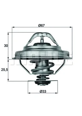 TX 28 88D KNECHT/MAHLE Термостат, охлаждающая жидкость