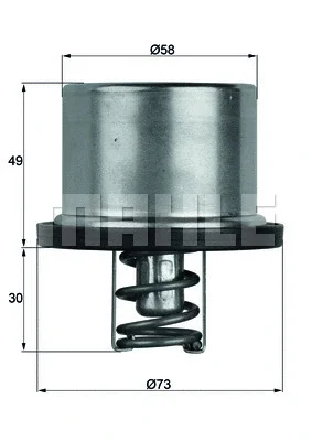 TX 37 79 KNECHT/MAHLE Термостат, охлаждающая жидкость