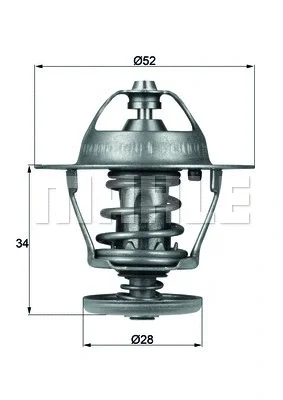 TX 68 88D KNECHT/MAHLE Термостат, охлаждающая жидкость