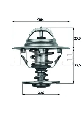 TX 8 88D KNECHT/MAHLE Термостат, охлаждающая жидкость