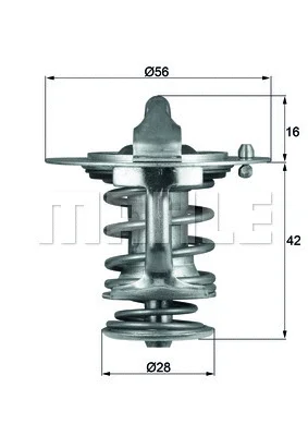 Термостат, охлаждающая жидкость KNECHT/MAHLE TX 83 76D