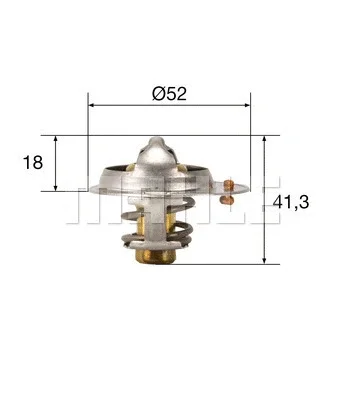 Термостат, охлаждающая жидкость KNECHT/MAHLE TX 85 82