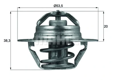 TX 88 88D KNECHT/MAHLE Термостат, охлаждающая жидкость