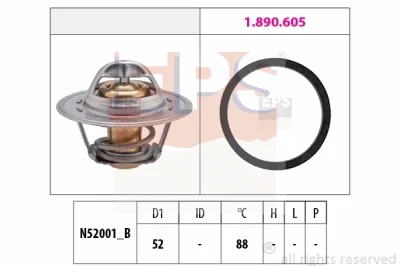 1.880.312 EPS Термостат, охлаждающая жидкость