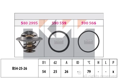 Термостат, охлаждающая жидкость KW 580 299