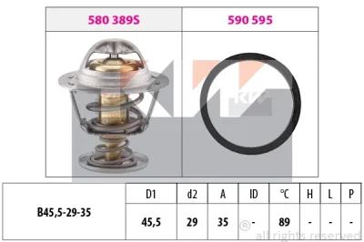 580 389 KW Термостат, охлаждающая жидкость