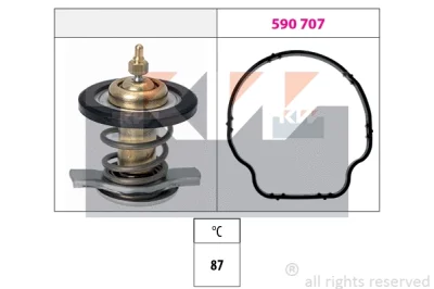 580 805 KW Термостат, охлаждающая жидкость