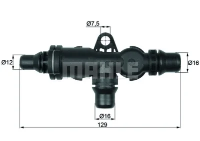 Термостат, масляное охлаждение KNECHT/MAHLE TO 4 82