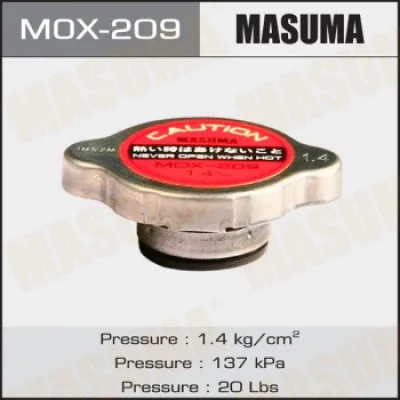MOX-209 MASUMA Крышка, резервуар охлаждающей жидкости