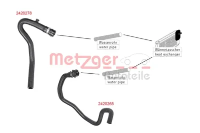 2420265 METZGER Шланг радиатора