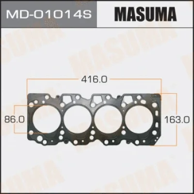 Прокладка, головка цилиндра MASUMA MD-01014S