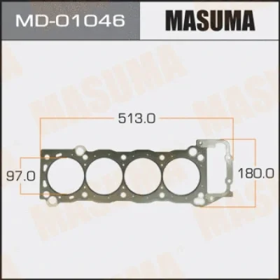 Прокладка, головка цилиндра MASUMA MD-01046