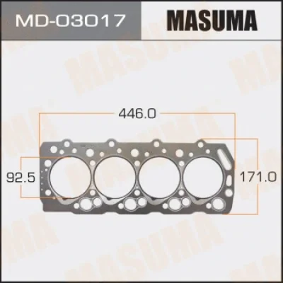 MD-03017 MASUMA Прокладка, головка цилиндра