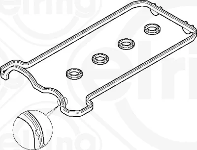 475.860 ELRING Комплект прокладок, крышка головки цилиндра