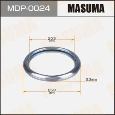 MDP-0024 MASUMA Уплотнительное кольцо, резьбовая пробка маслосливн. отверст.