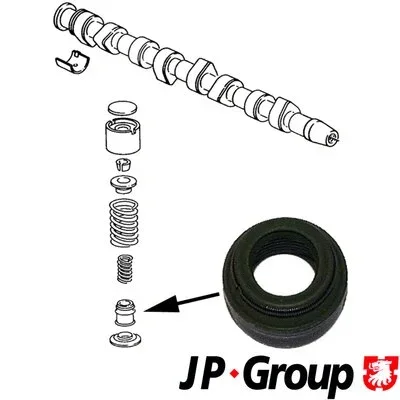 Уплотнительное кольцо, стержень клапана JP GROUP 1111352700