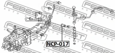 NCP-017 FEBEST Прокладка, корпус форсунки