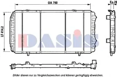 080065N AKS DASIS Радиатор охлаждения двигателя