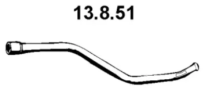 13.8.51 EBERSPÄCHER Труба выхлопного газа