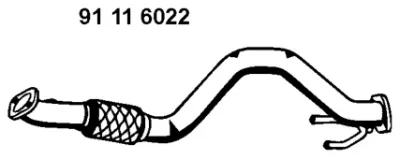 91 11 6022 EBERSPÄCHER Труба выхлопного газа
