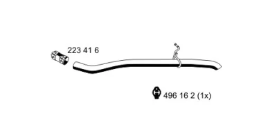331456 ERNST Труба выхлопного газа