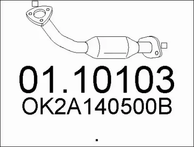 01.10103 MTS Труба выхлопного газа