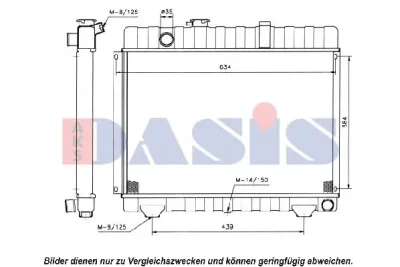 133860N AKS DASIS Радиатор охлаждения двигателя