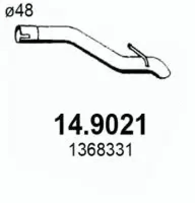 14.9021 ASSO Труба выхлопного газа